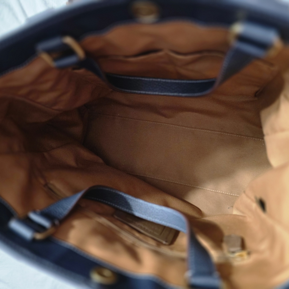 Stylish Blue and light Blue Tote Bag - Picture 3 of 3